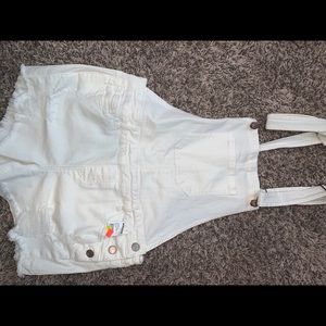 White short overalls